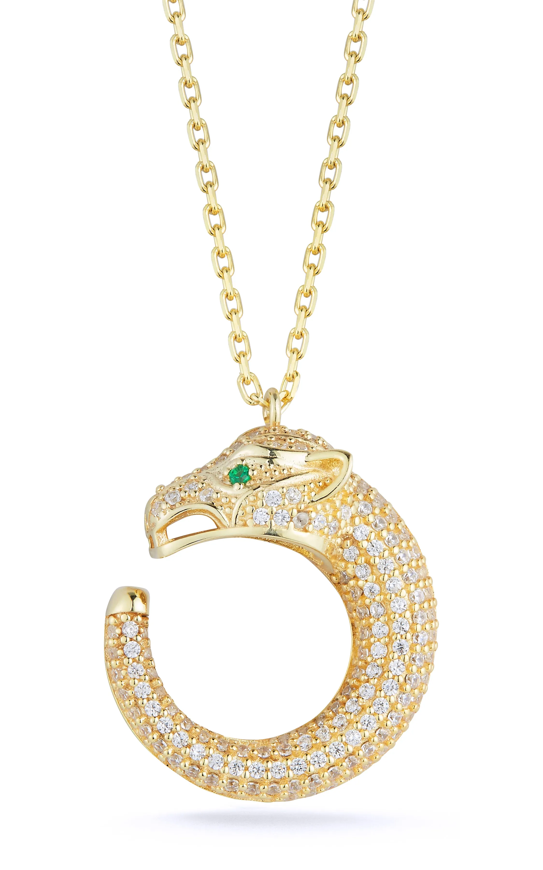 CZ Panther Necklace