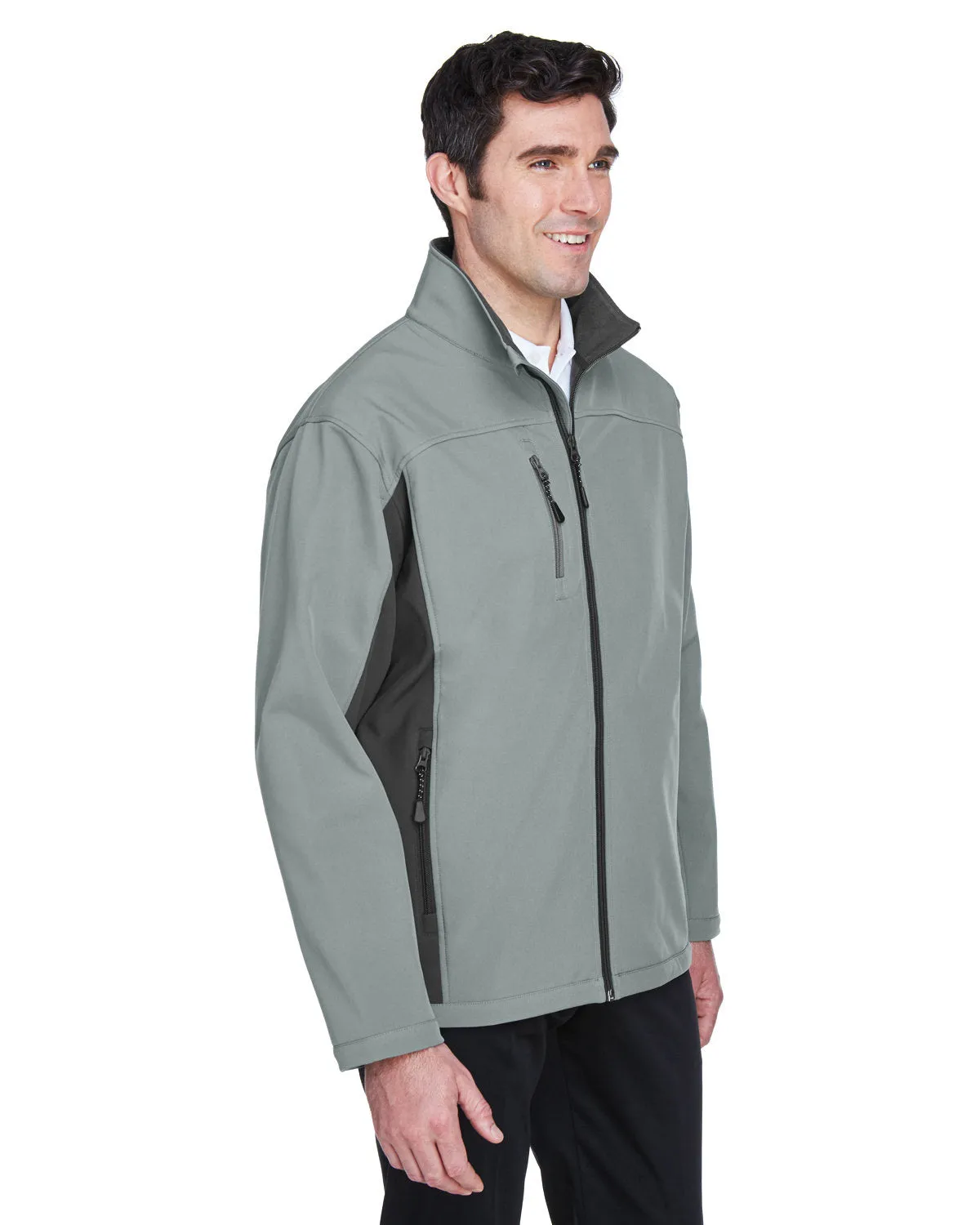 Devon & Jones Men's Soft Shell Colorblock Jacket