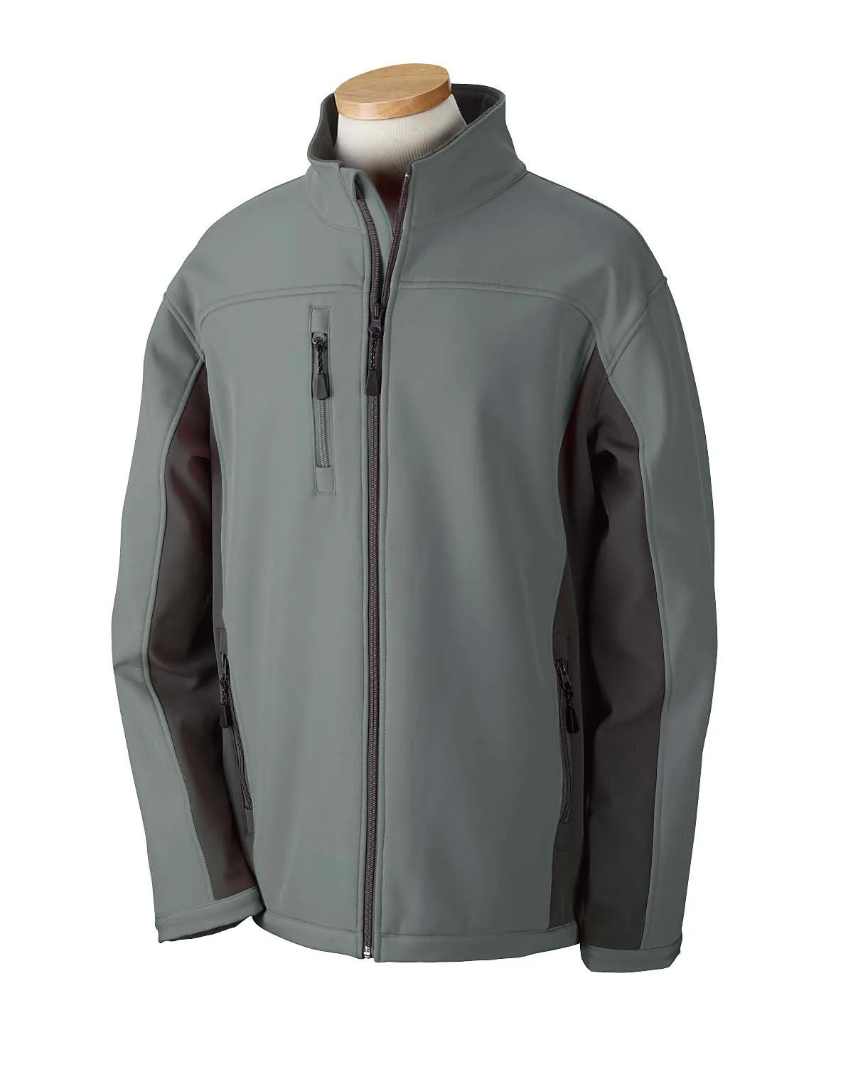 Devon & Jones Men's Soft Shell Colorblock Jacket