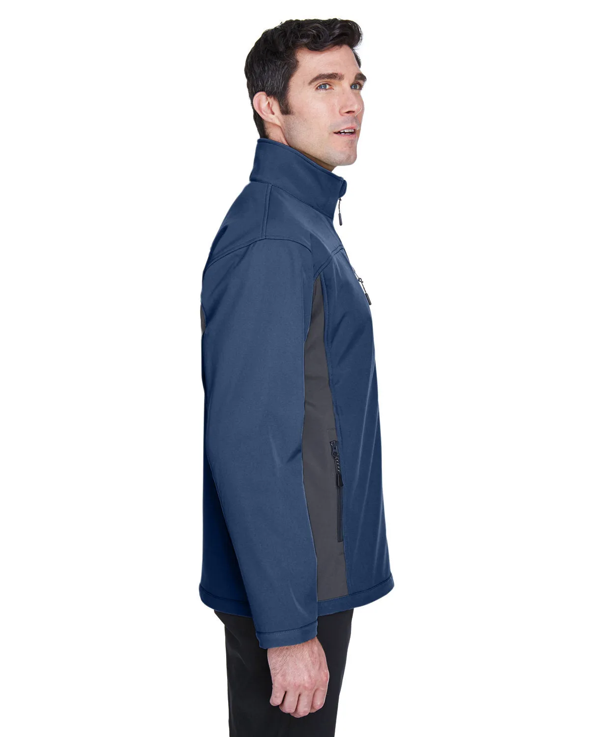 Devon & Jones Men's Soft Shell Colorblock Jacket