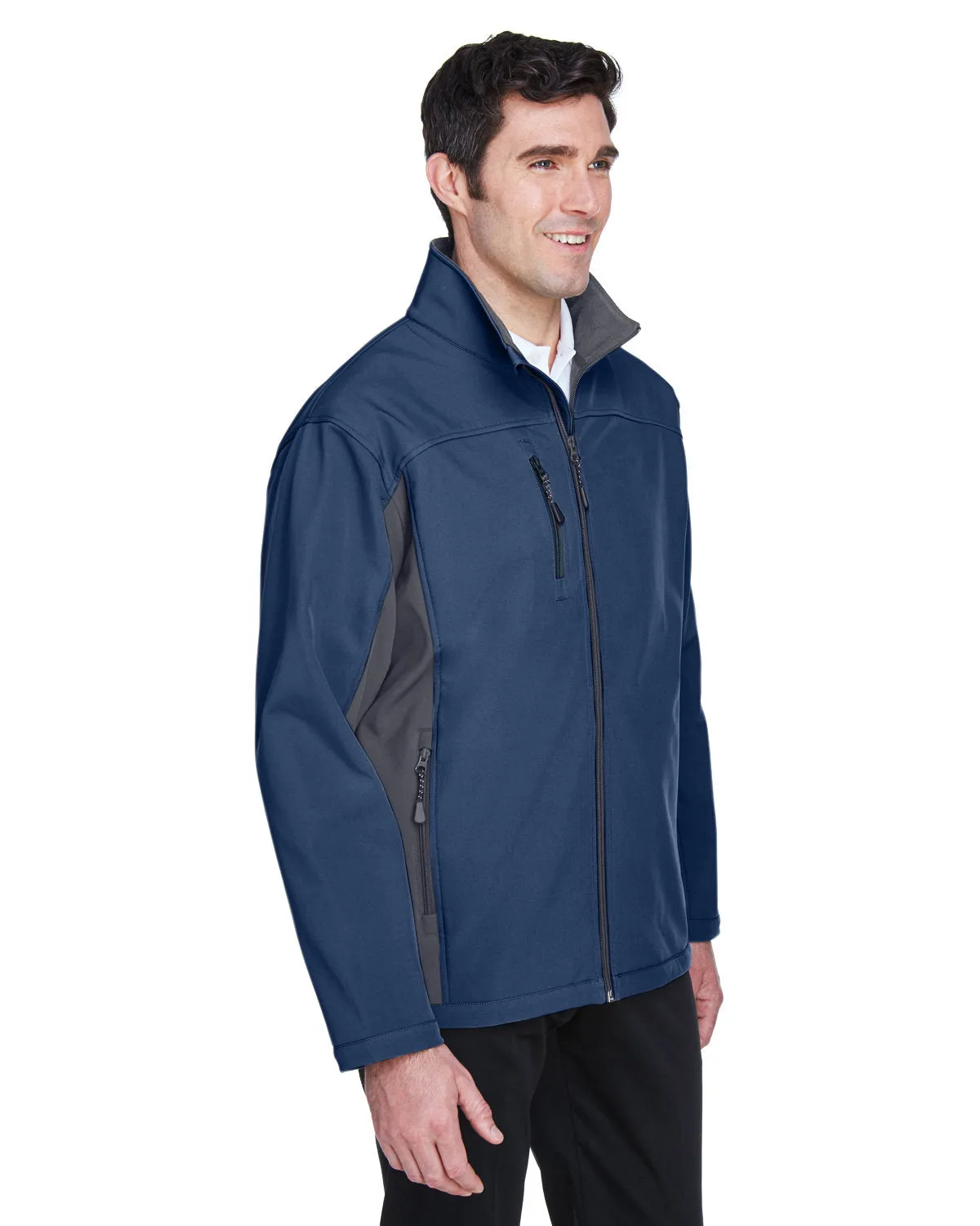 Devon & Jones Men's Soft Shell Colorblock Jacket