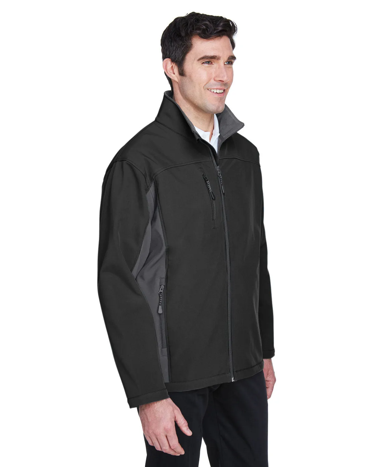 Devon & Jones Men's Soft Shell Colorblock Jacket