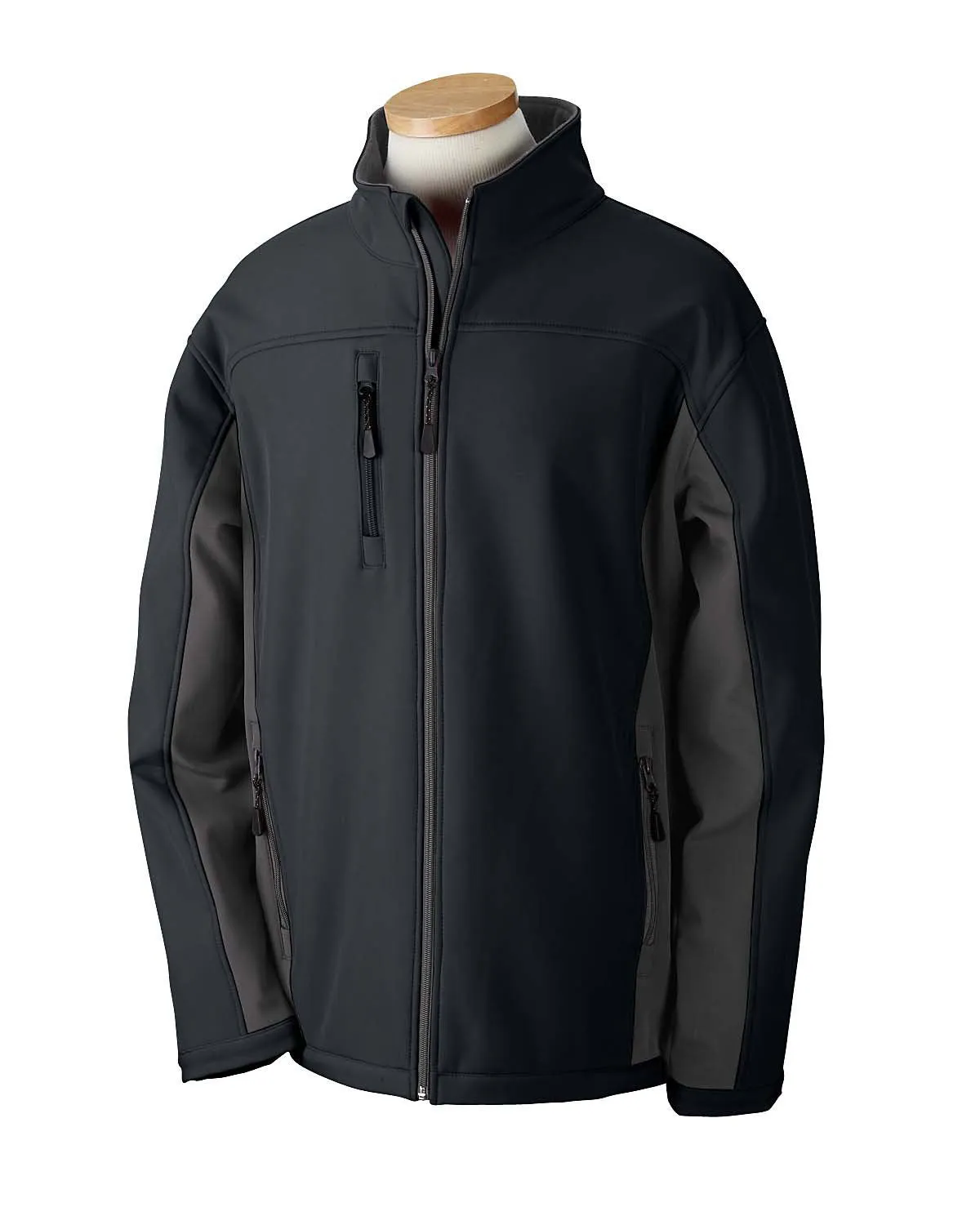 Devon & Jones Men's Soft Shell Colorblock Jacket