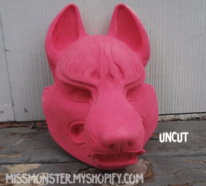 DIY KITSUNE MASK- 2ND EDITION- CUT OR RAW CAST