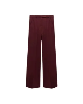 Dorothee Schumacher Emotional Essence Wide Leg Pants Dark Burgundy