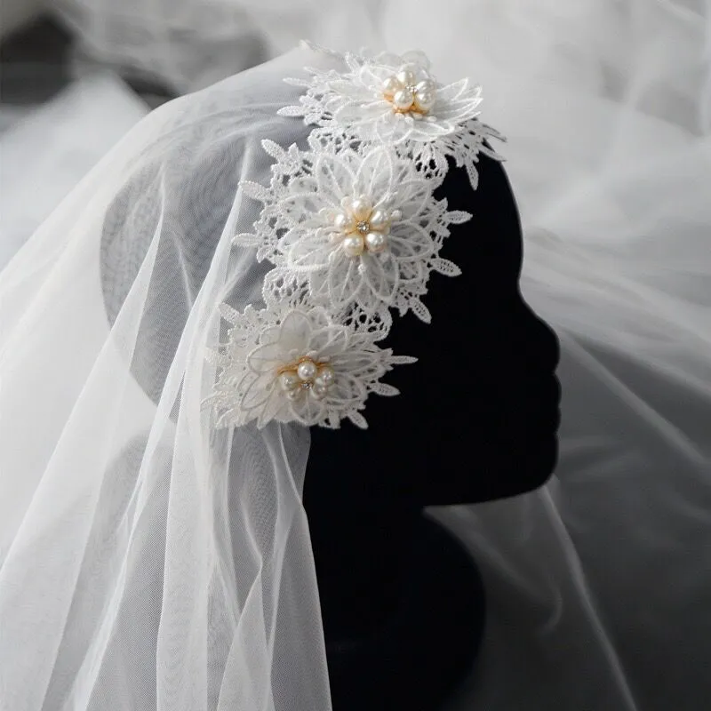 Double-layer Soft yarn Wedding veil