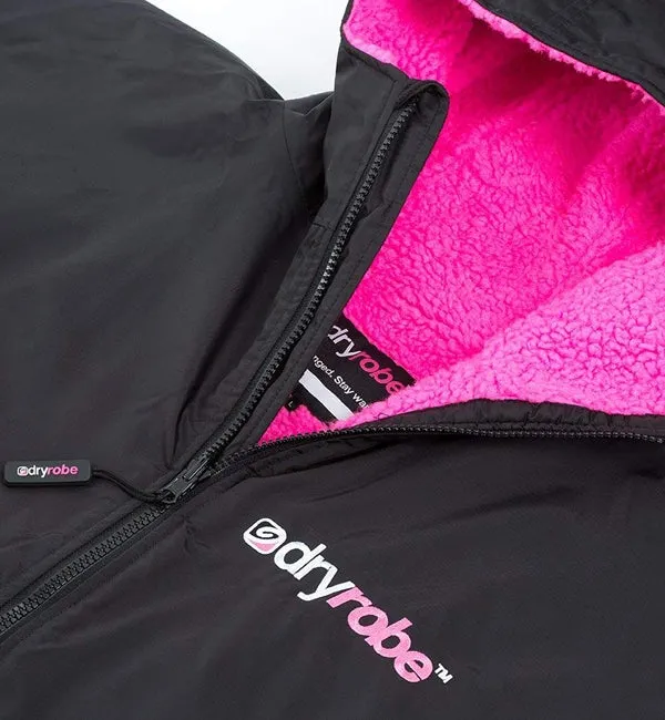 Dryrobe Advance Long Sleeve - Black Pink Small