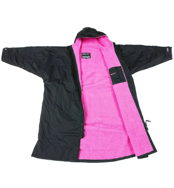 Dryrobe Advance Long Sleeve - Black Pink Small