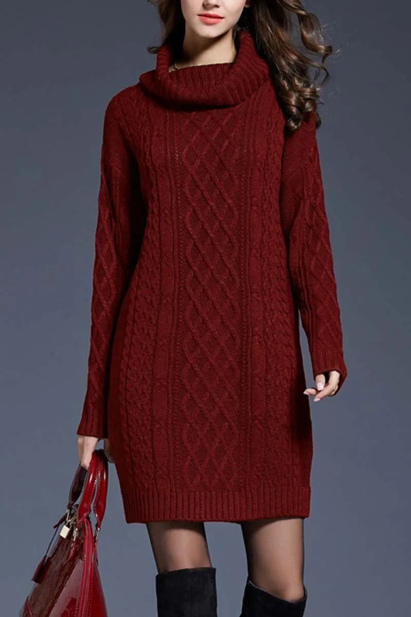 Dunnmall Winter Knit Dress