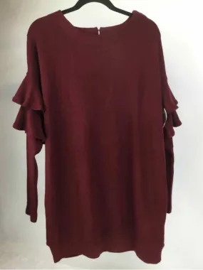 Essue Size M Maroon NWT Knit Long Sleeve Dress