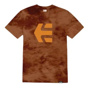 Etnies Icon Wash T Shirt Black Orange