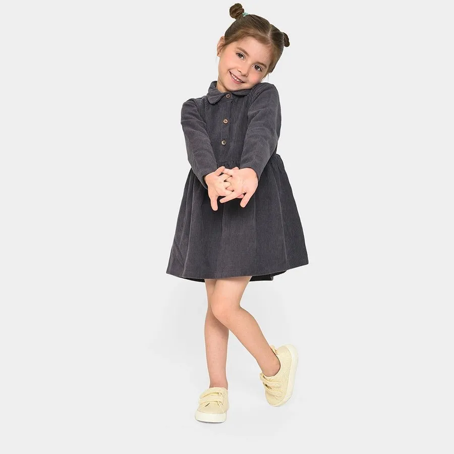 Farm Friends Corduroy Collar Dress for Girls