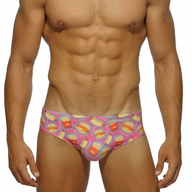 Fast-Food Cartoon Printed Man Briefs