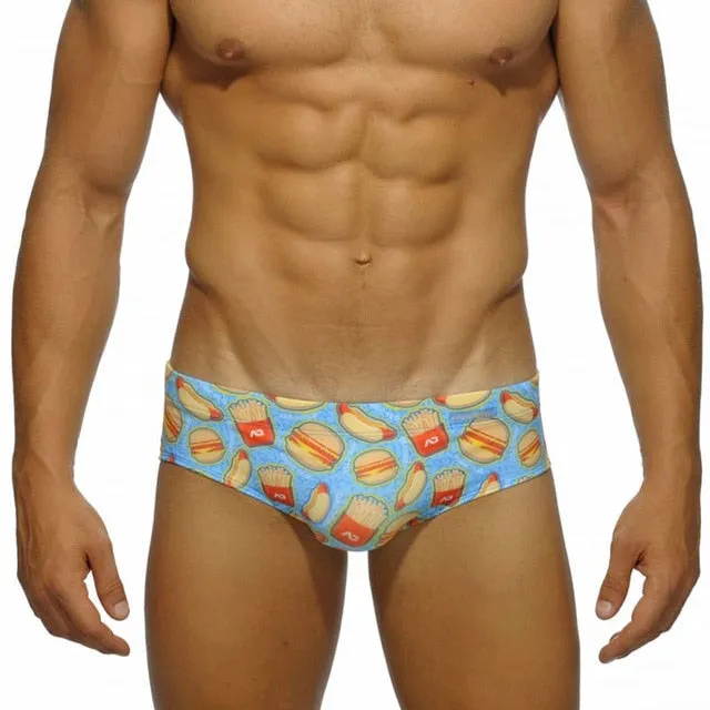 Fast-Food Cartoon Printed Man Briefs