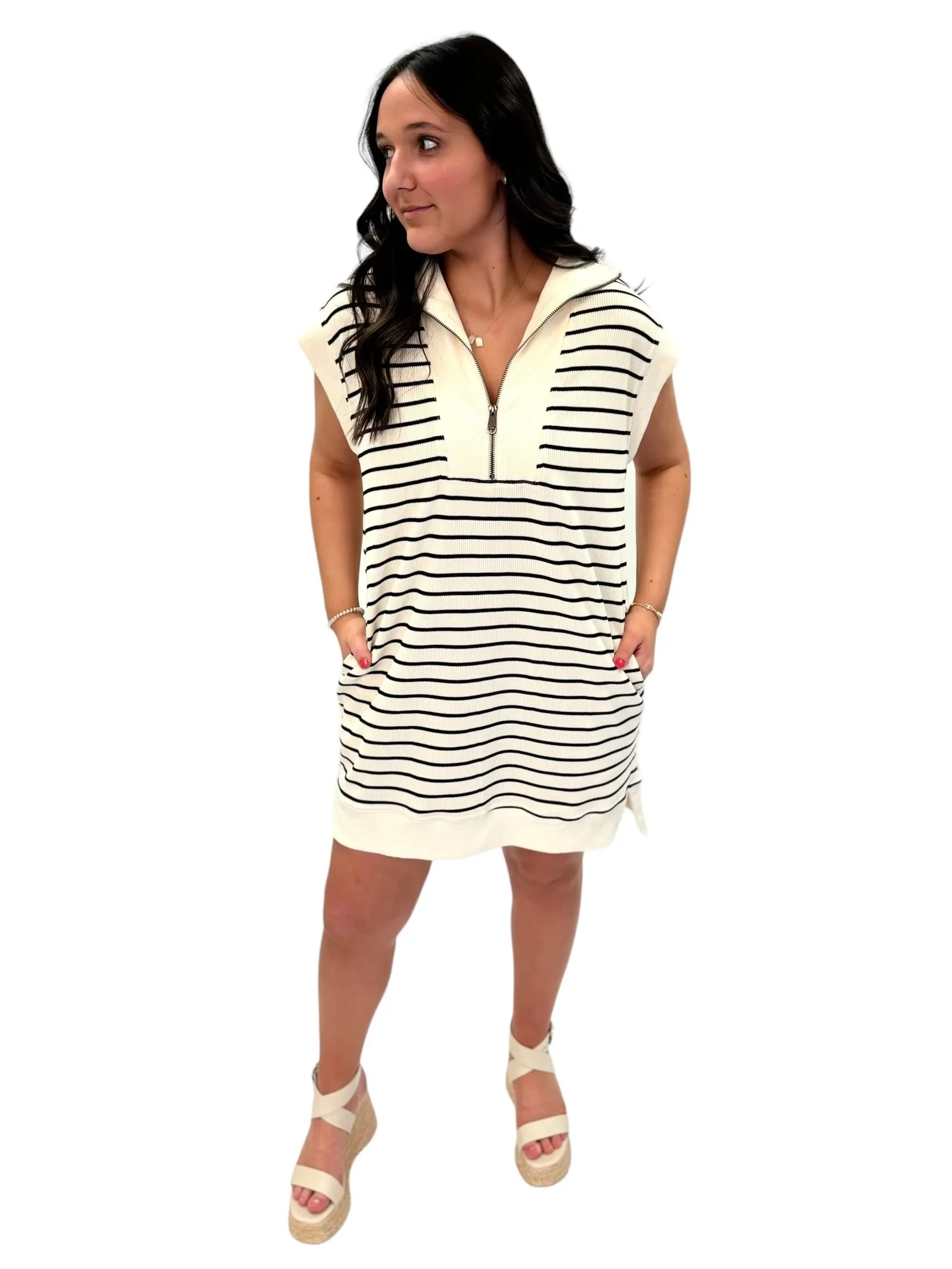 Feel the Chill Striped Dress