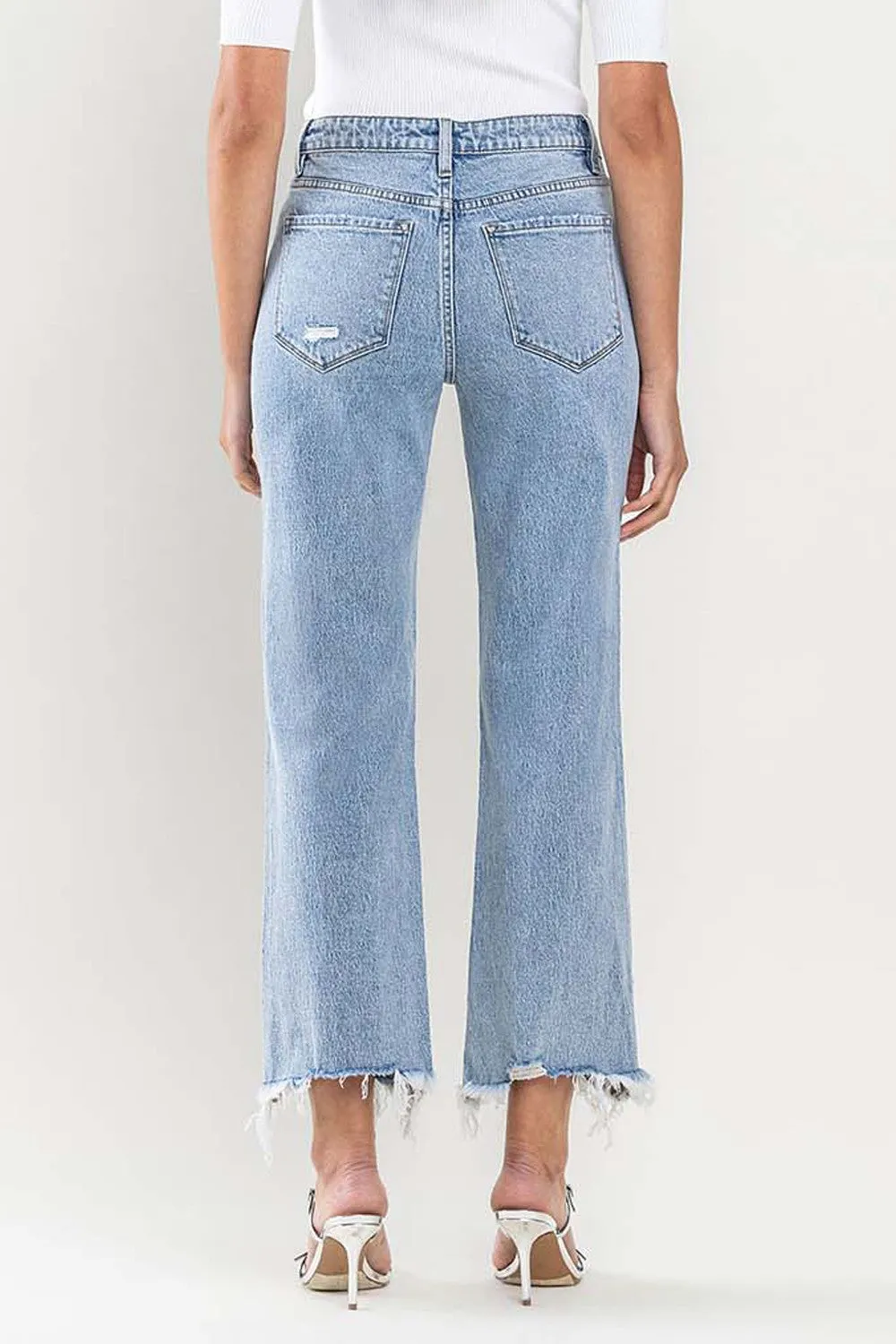 Flying Monkey High Rise Crop Dad Jeans