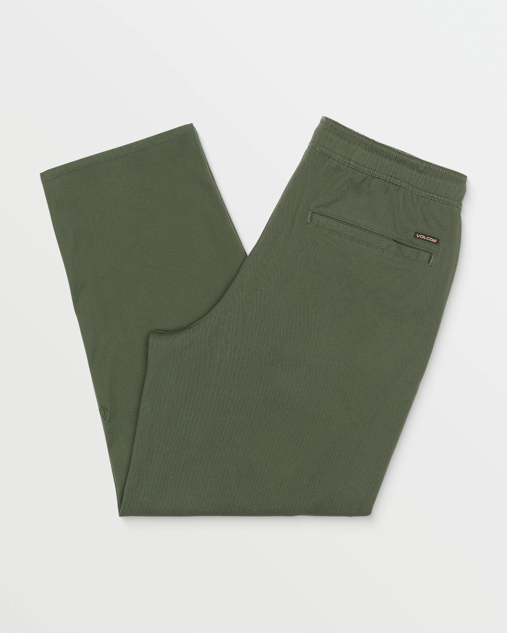 Freazy Loose Elastic Waist Pants - Squadron Green