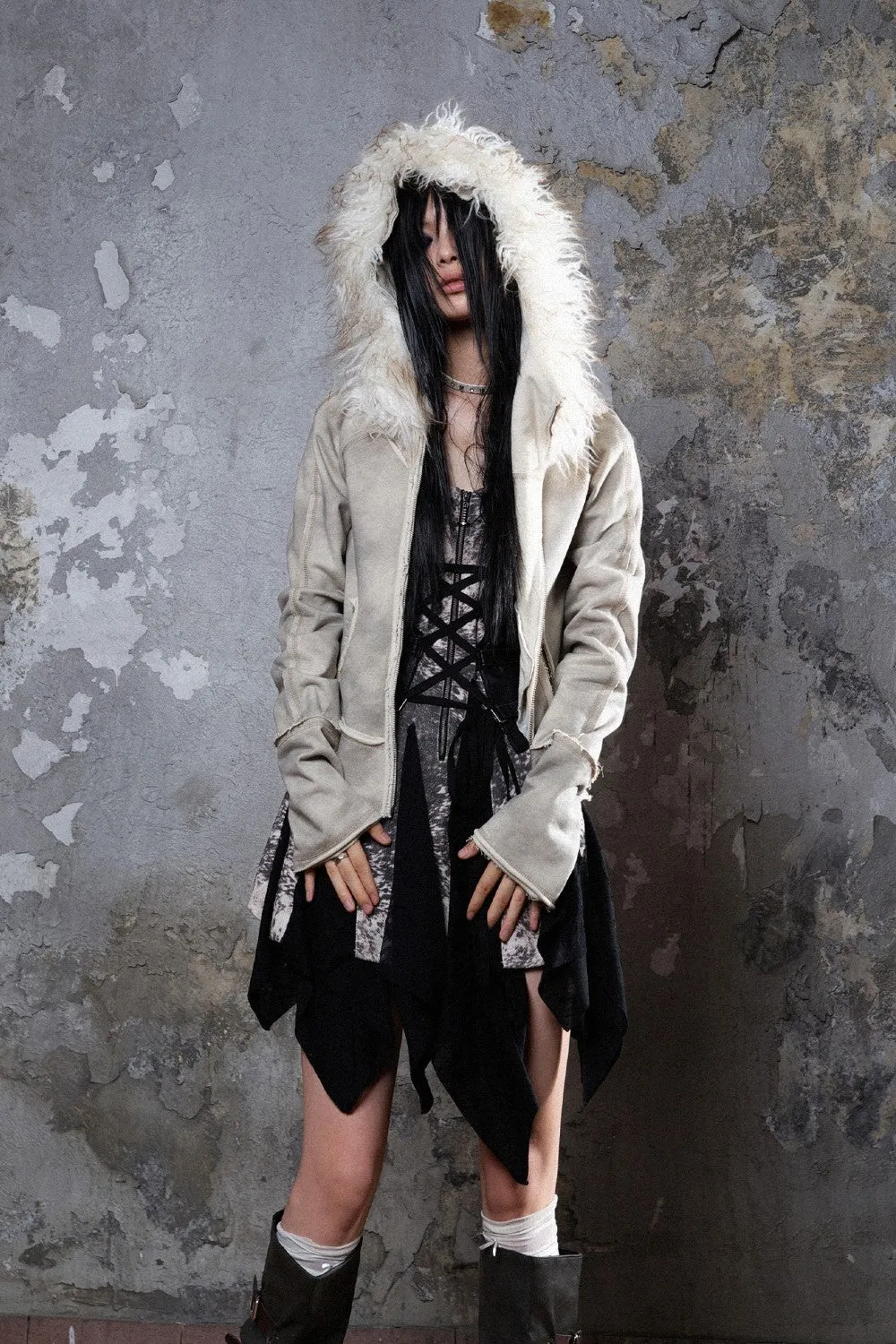 Fur Hooded Jacket