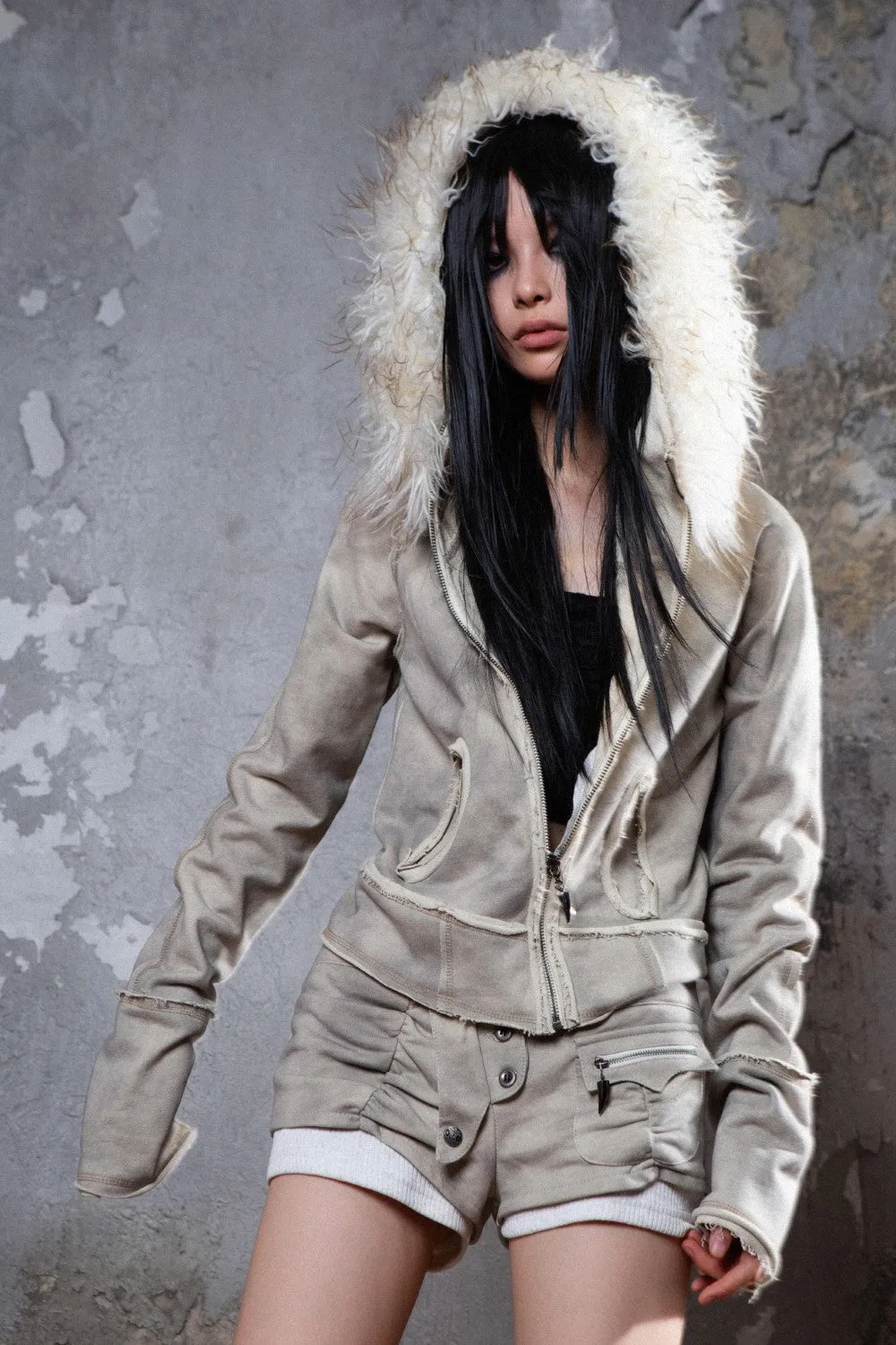 Fur Hooded Jacket