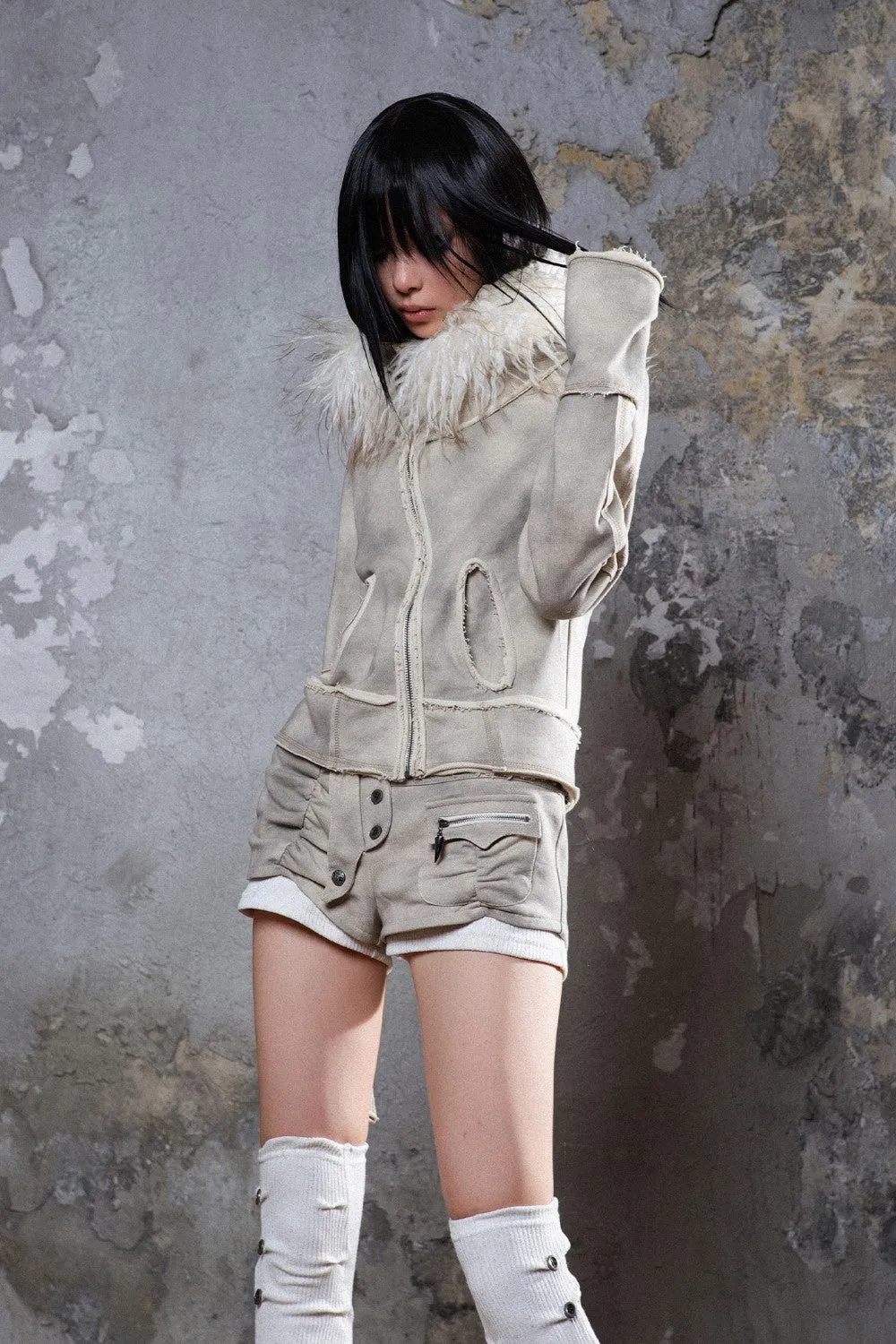 Fur Hooded Jacket