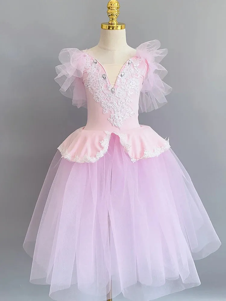 Girls Ballet Tutu Skirt Ballerina Dance Recital Costume