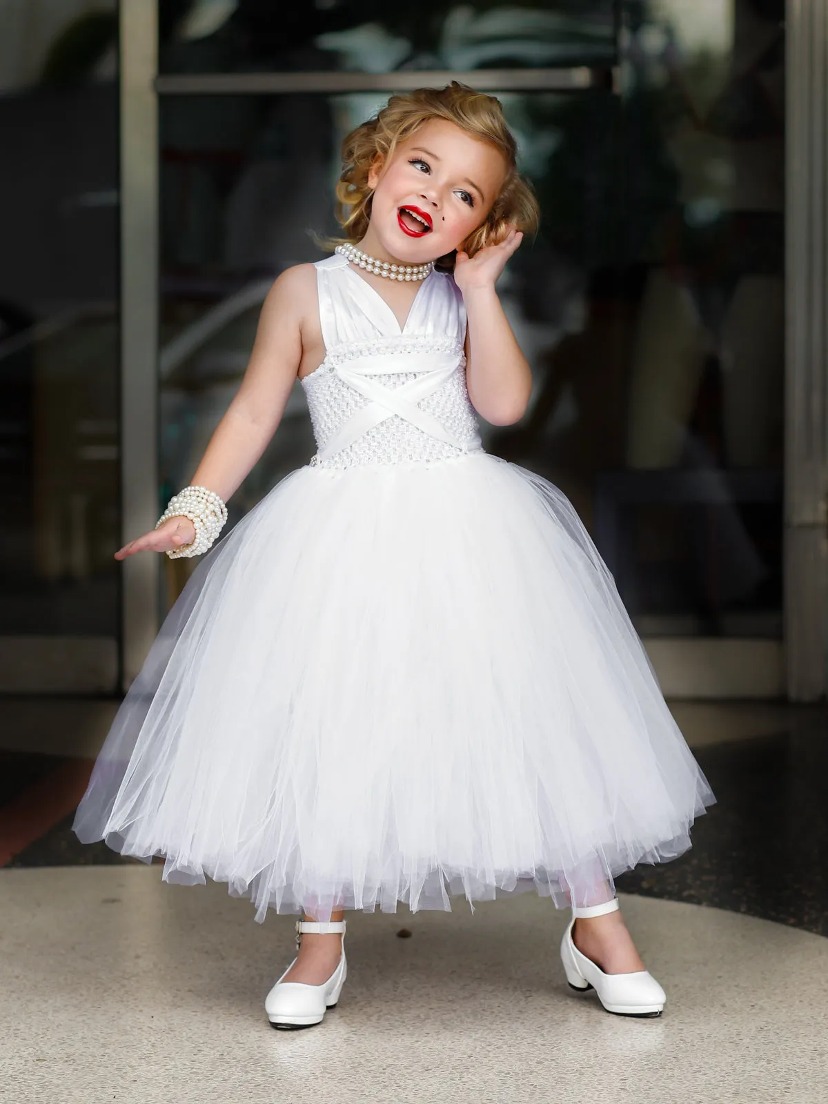 Girls Marilyn Monroe Inspired Tutu Costume Dress