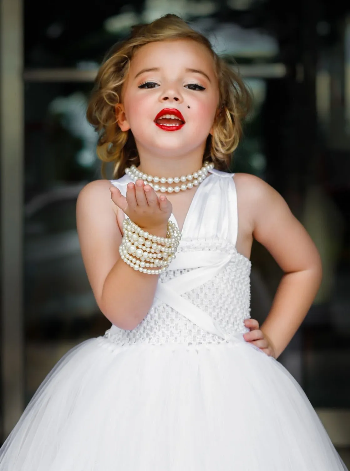 Girls Marilyn Monroe Inspired Tutu Costume Dress