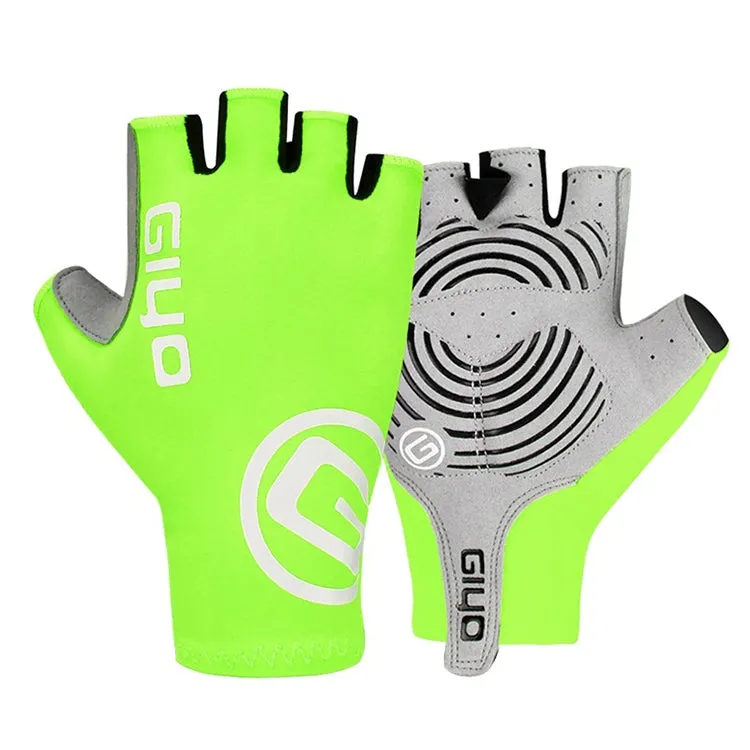 GIYO Outdoor Half-Finger Gloves Mountain Road Bike Cycling Gloves, Size: XXL(Fluorescent Yellow)