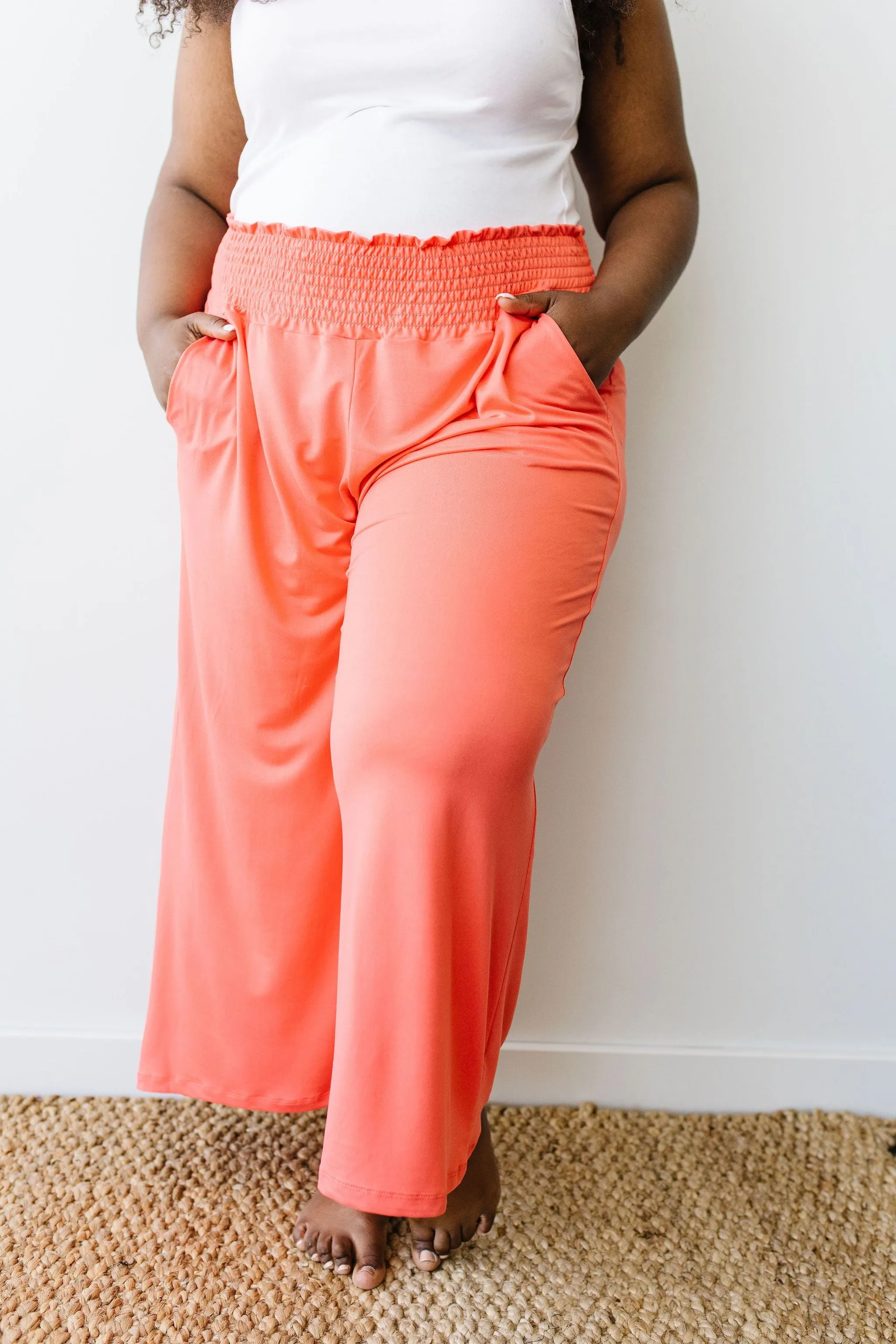 Go Get 'Em Gaucho Pants In Coral