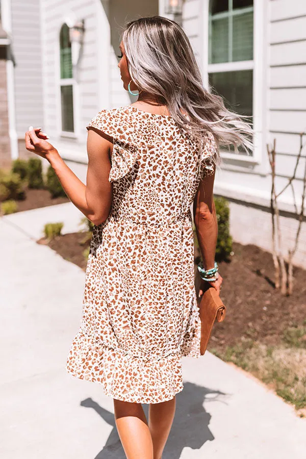 Going Off The Grid Leopard Babydoll Dress