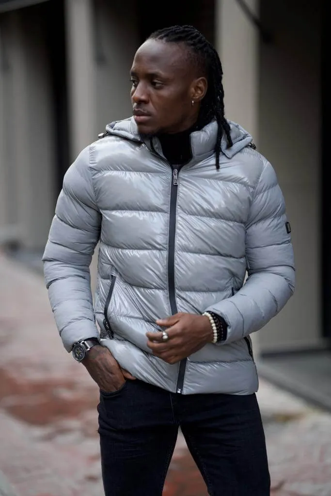 Gray Puffer Jacket