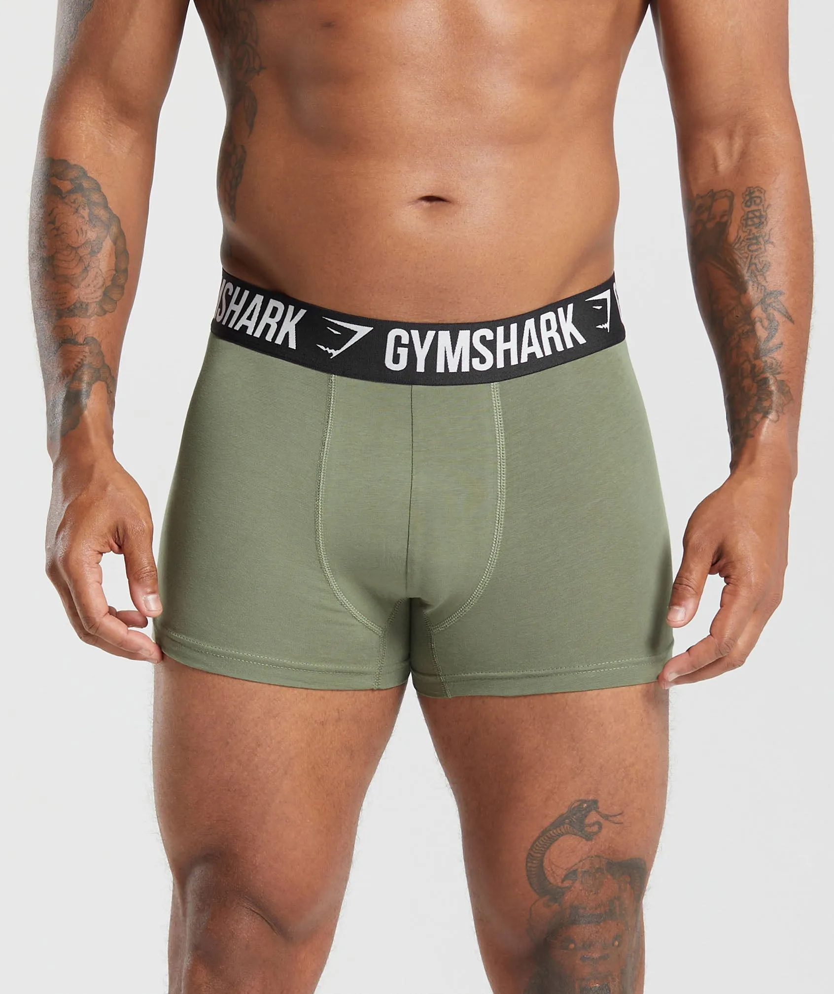 Gymshark Boxer Brief 5PK - Utility Green