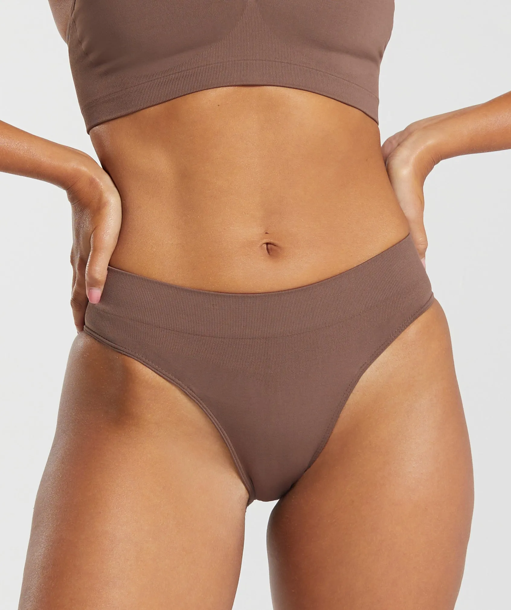 Gymshark Seamless Brief - Soft Brown