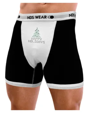 Happy Holidays Sparkles Mens Boxer Brief Underwear