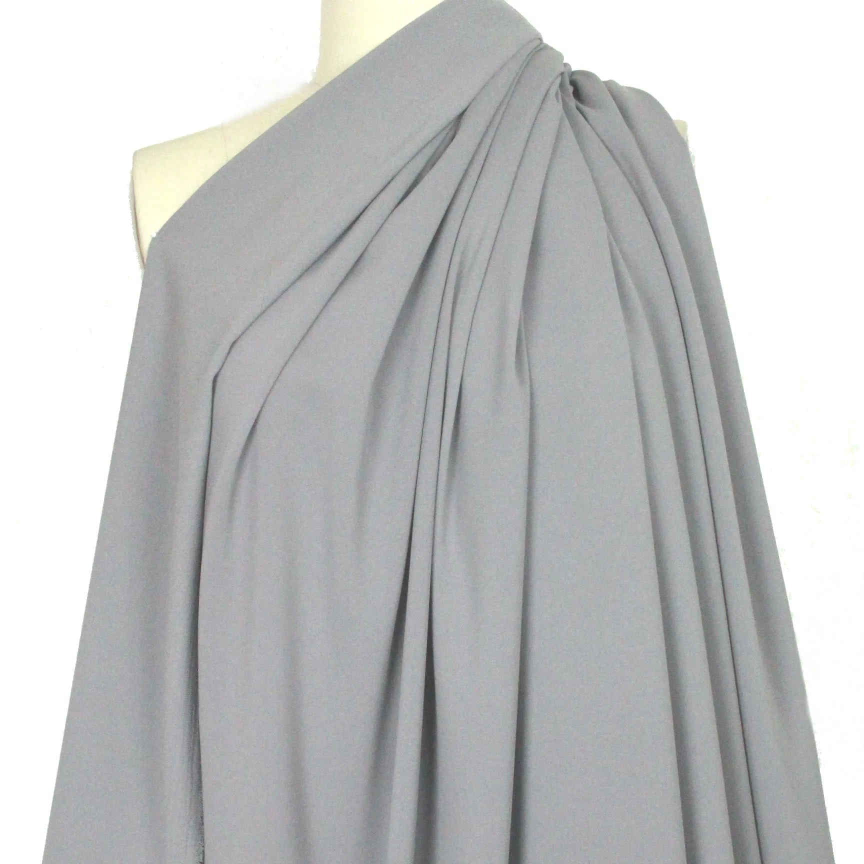 hi-tech stretch crepe 'matte hybrid' - dove gray