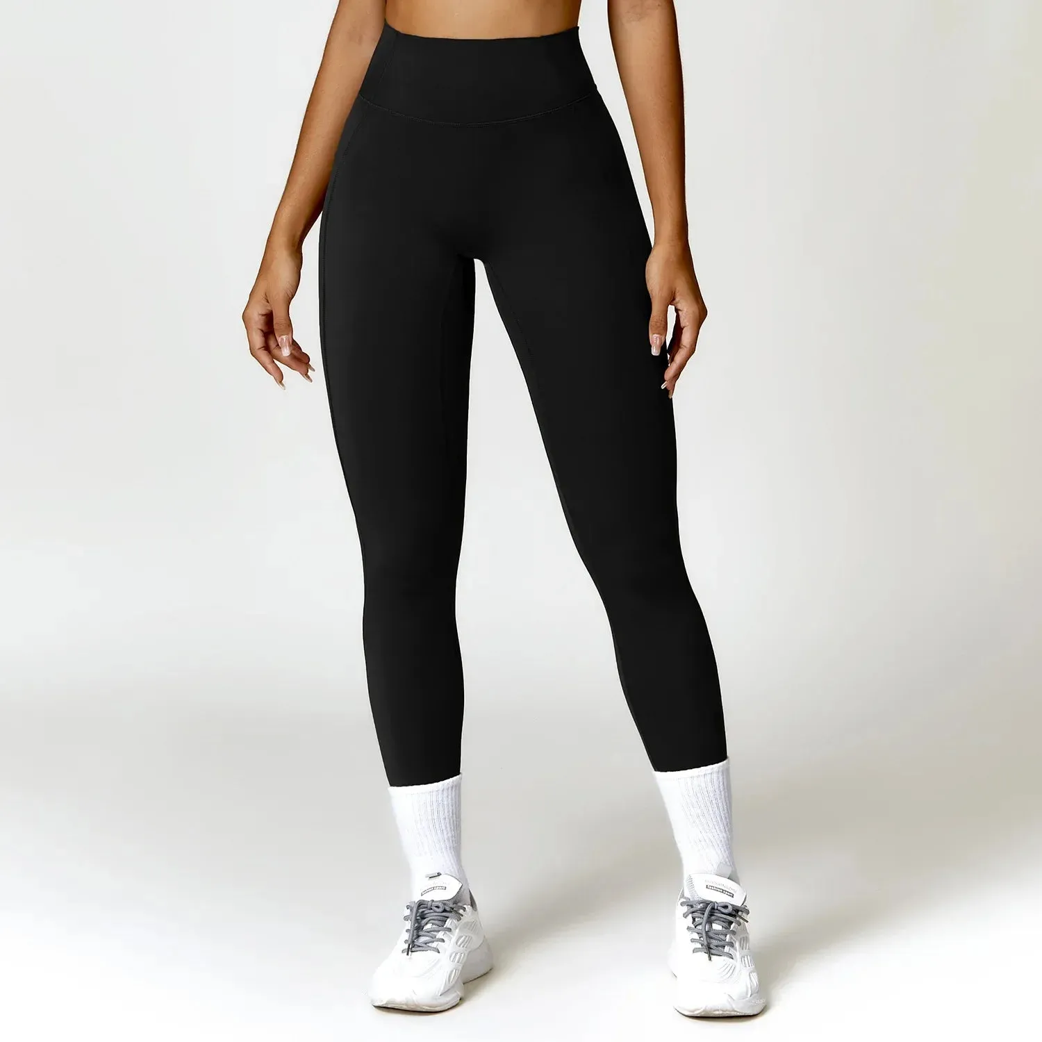 High Waist Yoga Pants for Running and Gym Workouts - Push Up Leggings for Female Fitness