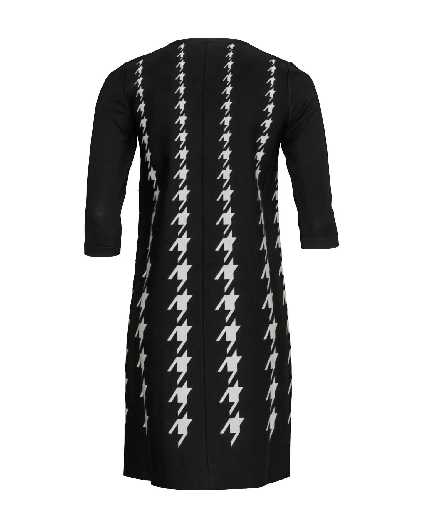 Houndstooth Print Dress