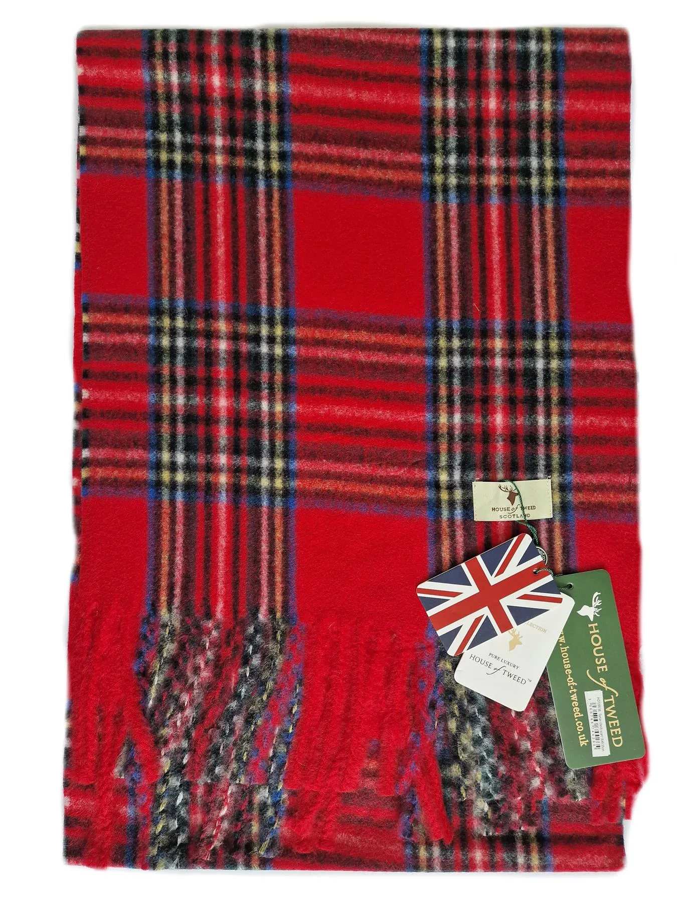 House Of Tweed Scarf Super Soft Tartan Design Check Scotland