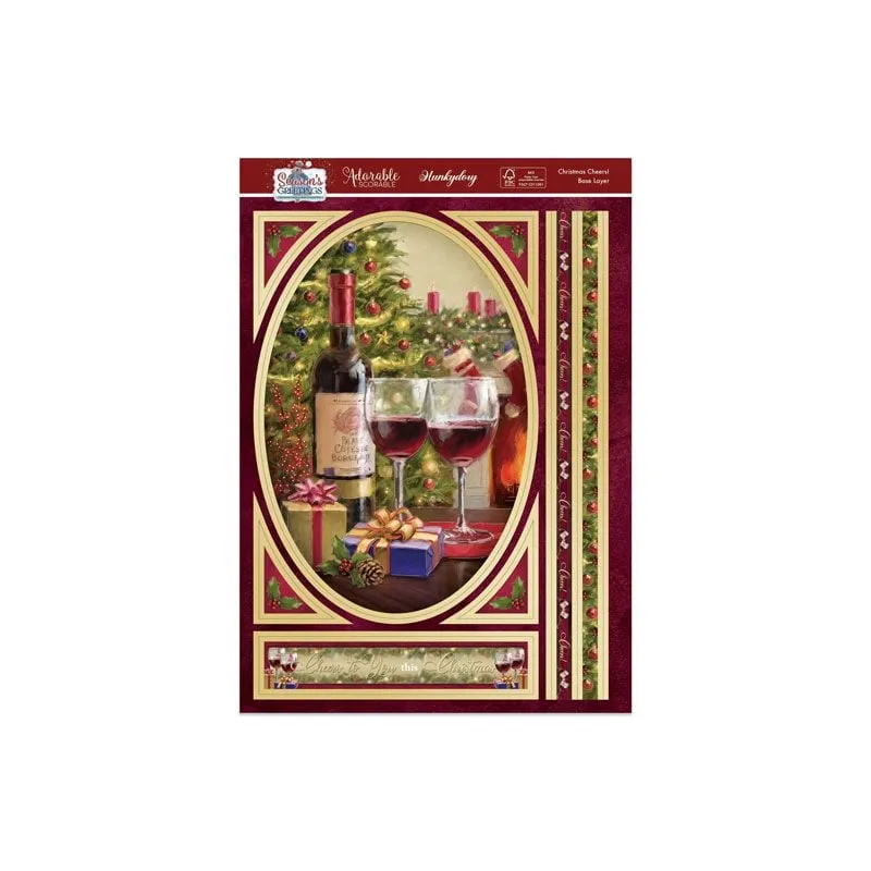 Hunkydory Season's Greetings Deco-Large Set - Christmas Cheers!*