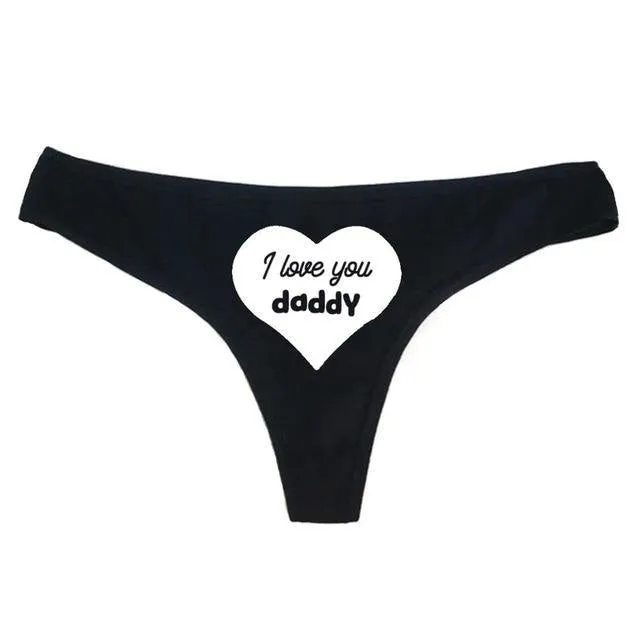 I Love You Daddy Thong