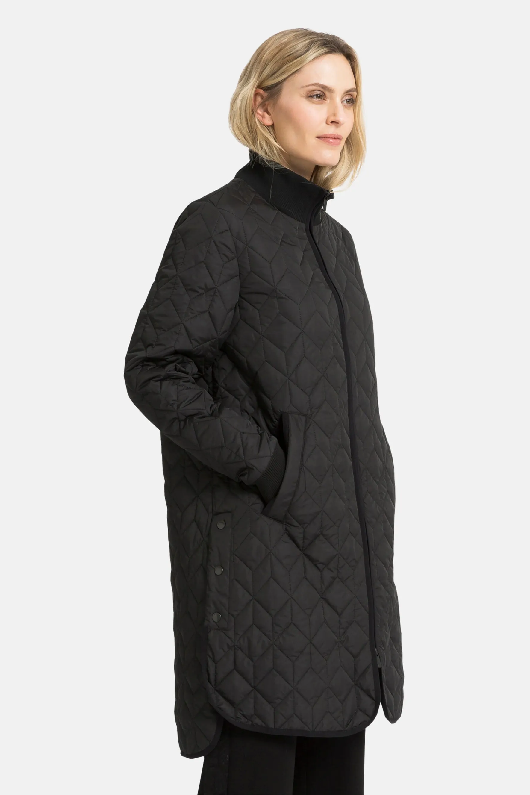 Ilse Jacobsen Hornbæk Art Padded Quilted Coat Art 06 | Black