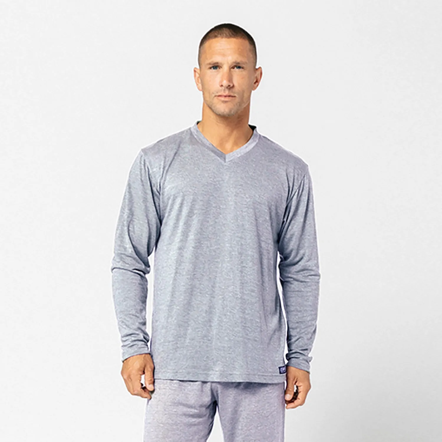 IR Sleepwear LS V Neck Shirt