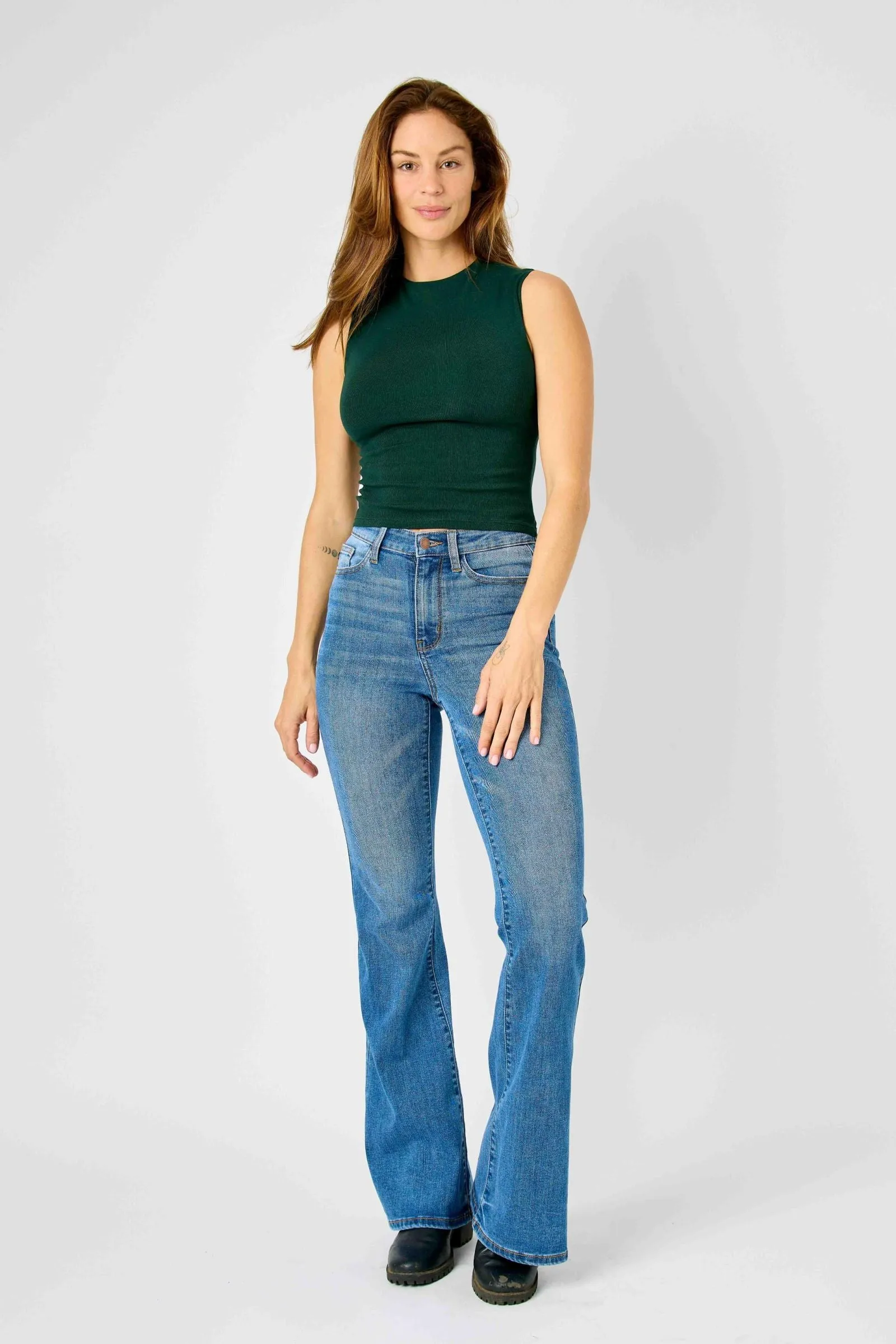 Judy Blue High Waist Classic Flare Denim 82588