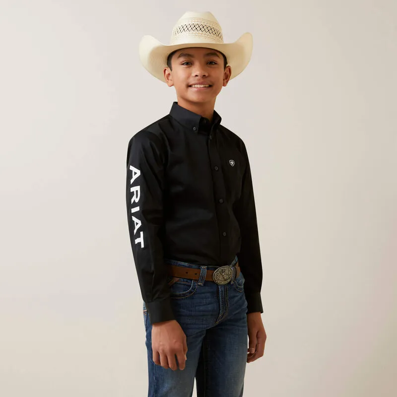 Kids Ariat Team Logo Twill Classic Fit Shirt - 10045426