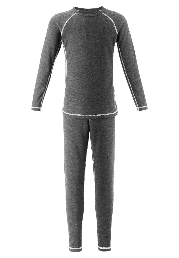 Kids Base Layer Set: Lani Dark Gray