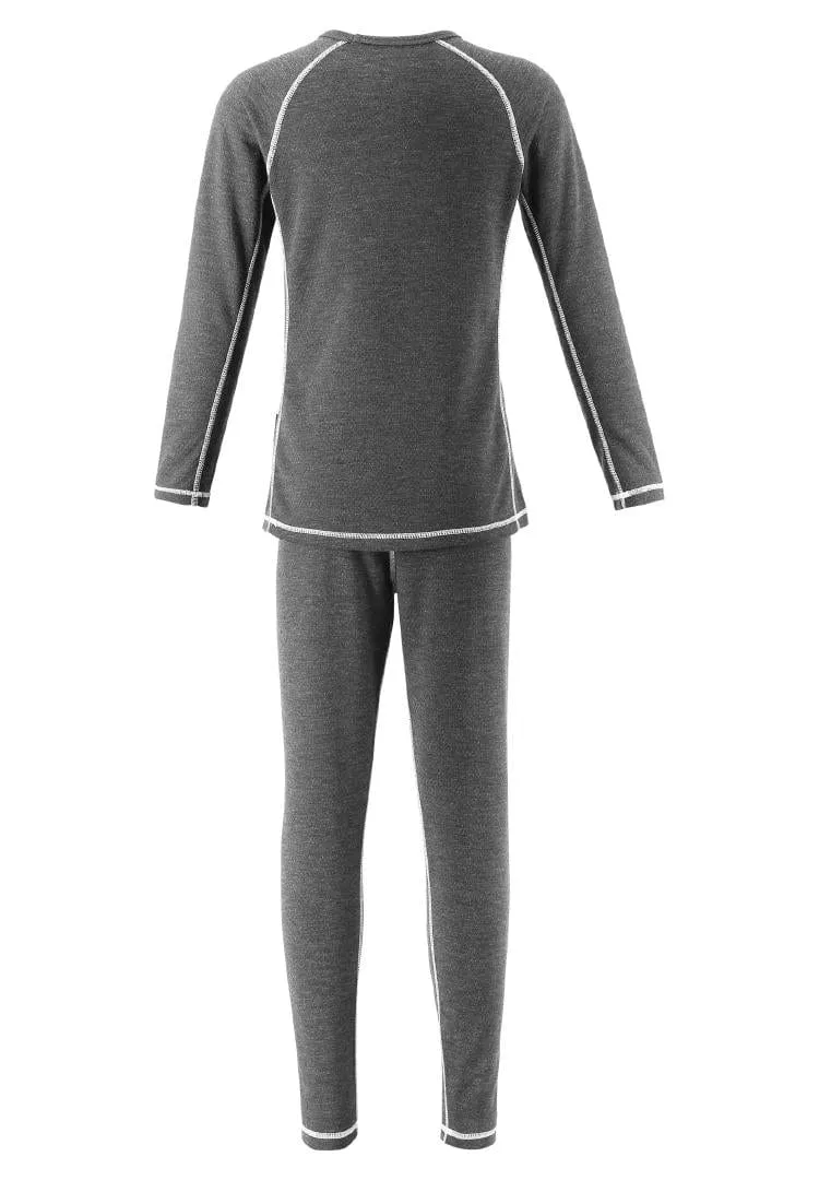 Kids Base Layer Set: Lani Dark Gray