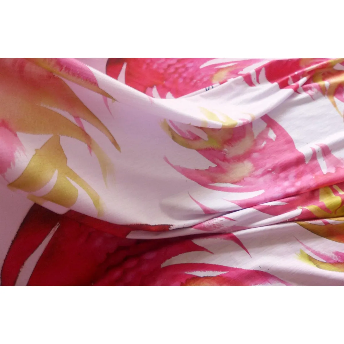 Knit Jersey Hawaiian Fabric | Pink