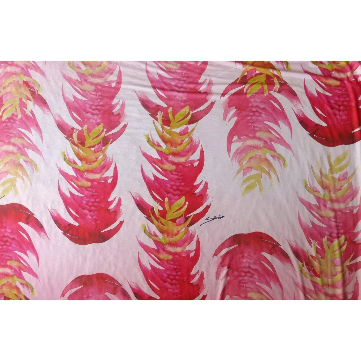 Knit Jersey Hawaiian Fabric | Pink