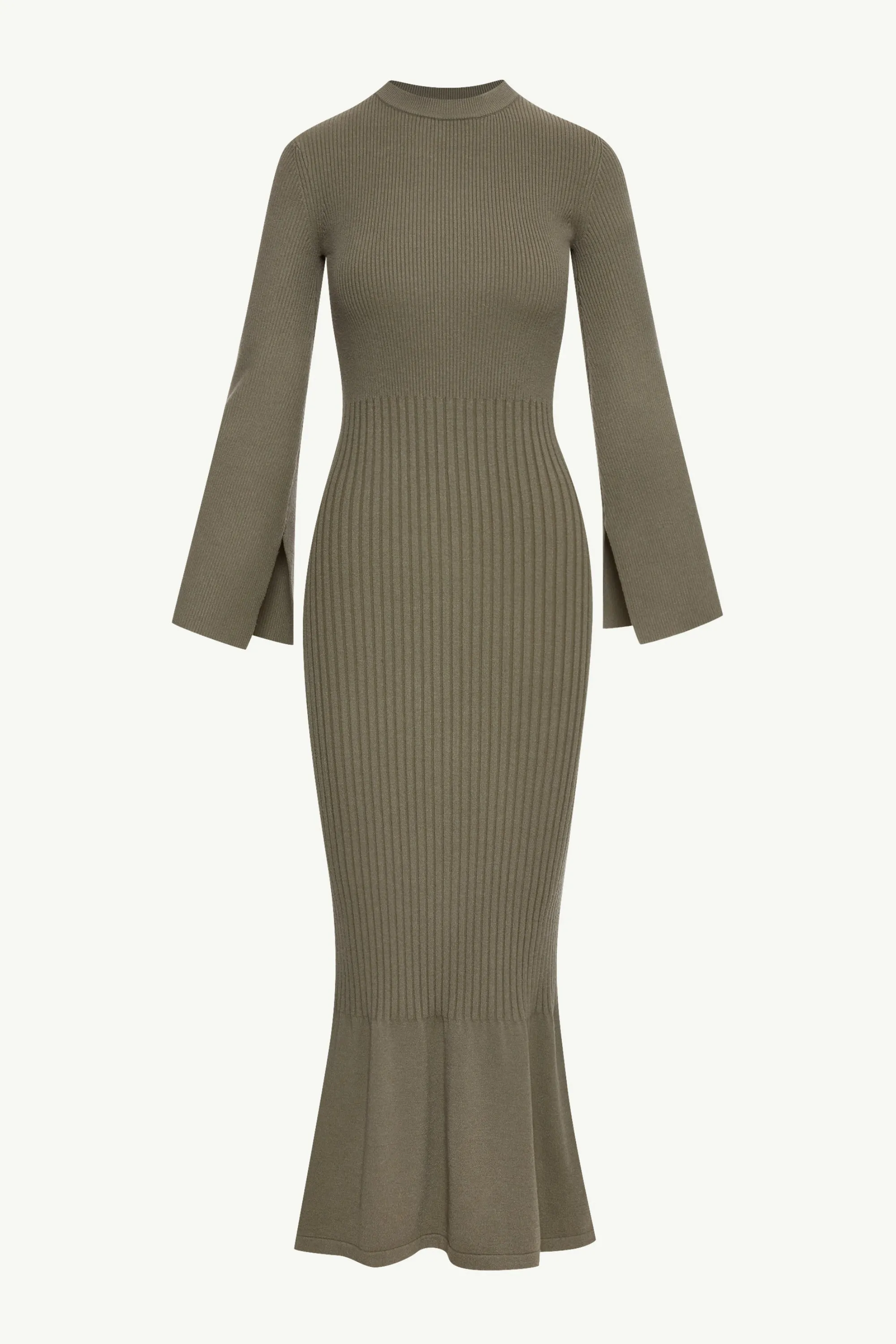 Kourtney Ribbed Knit Maxi Dress - Sage