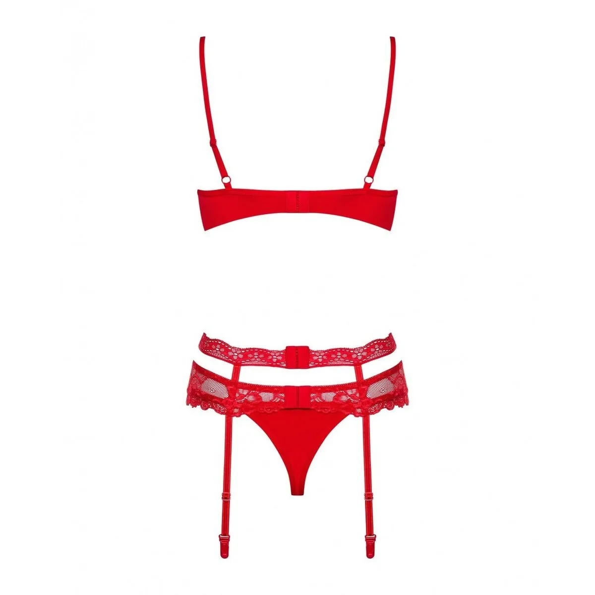 Lace Underwear Set Obsessive Heartina Red L/XL